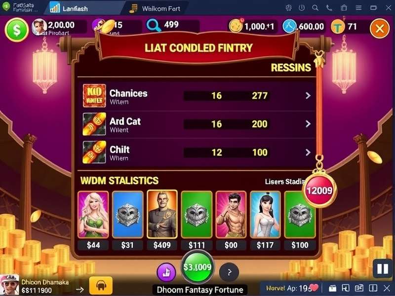 Dhoom Dhamaka Fantasy Fortune User Statistics